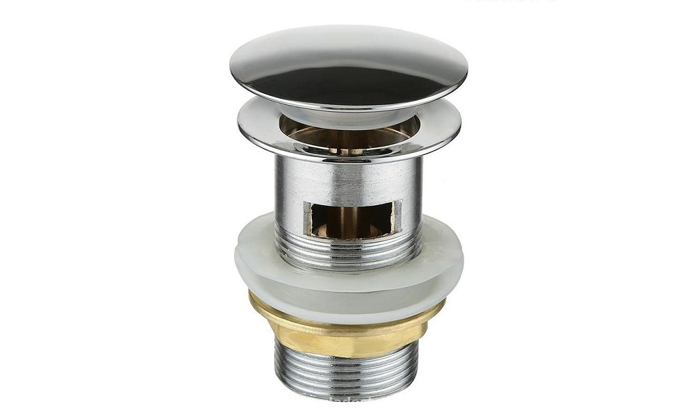 Basin Waste Sink Tap Push Button Pop Up Plug - 1 pc - ConstructionMart