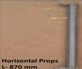 Horizontal Props -(2) L.0.87m - ConstructionMart